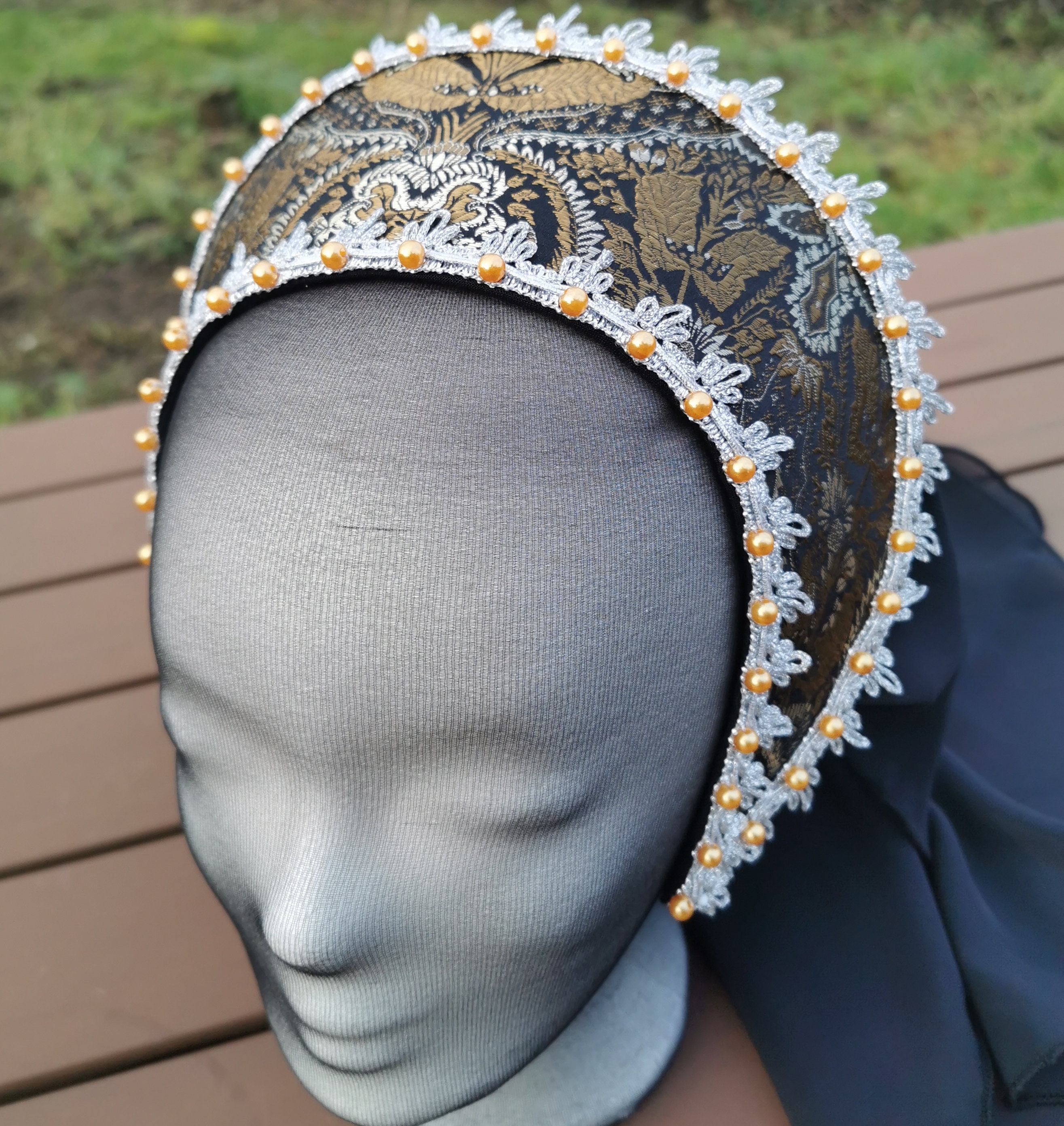 Renaissance French Hood Tudor Hat Anne Boleyn Made to Order | Etsy UK