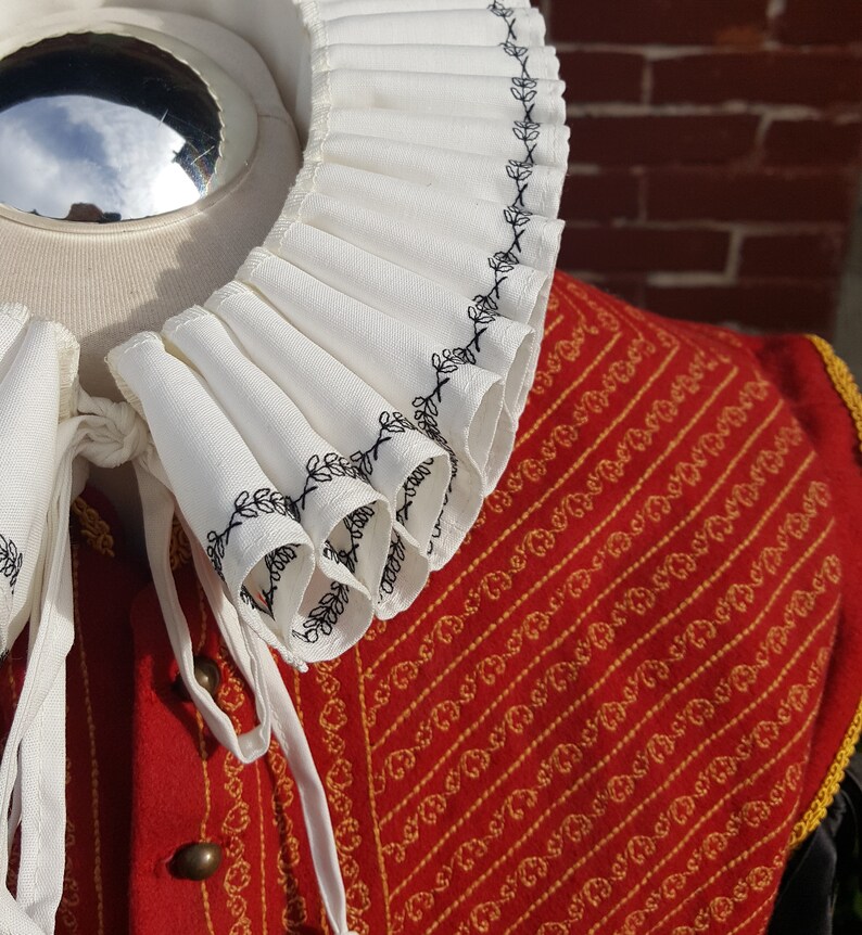 Renaissance Ruff Elizabethan Collar Tudor Ruff Custom Size Etsy