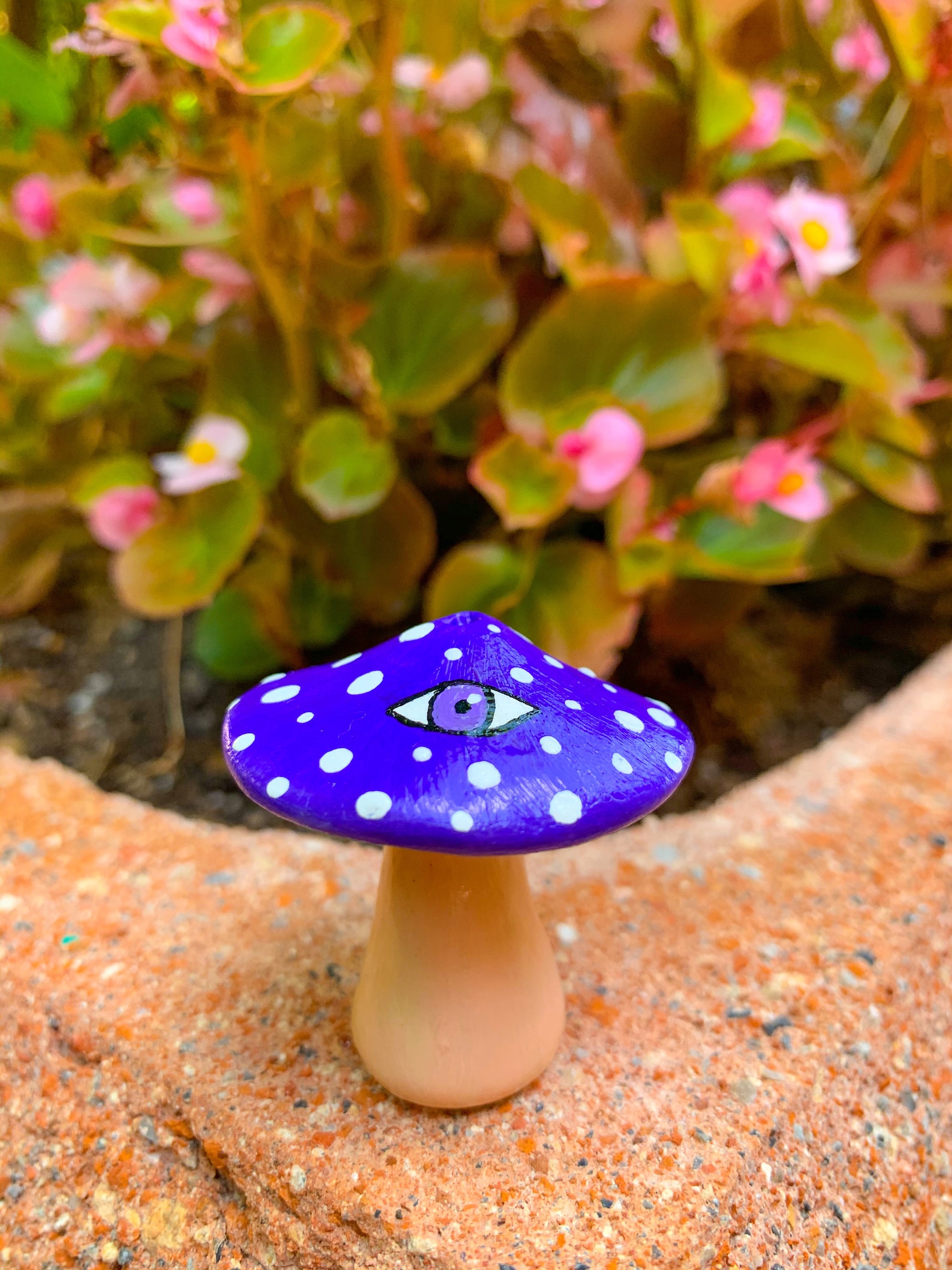 Purple mushroom incense holder Custom incense burner Etsy