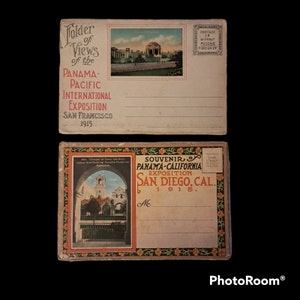 Vintage Postcard Book Souvenir San Diego California Panama Pacific International Exposition 1915