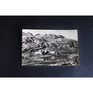 Vintage Postcard Hotel Monte Prosa St Gotthard Switzerland Real Photo B&W
