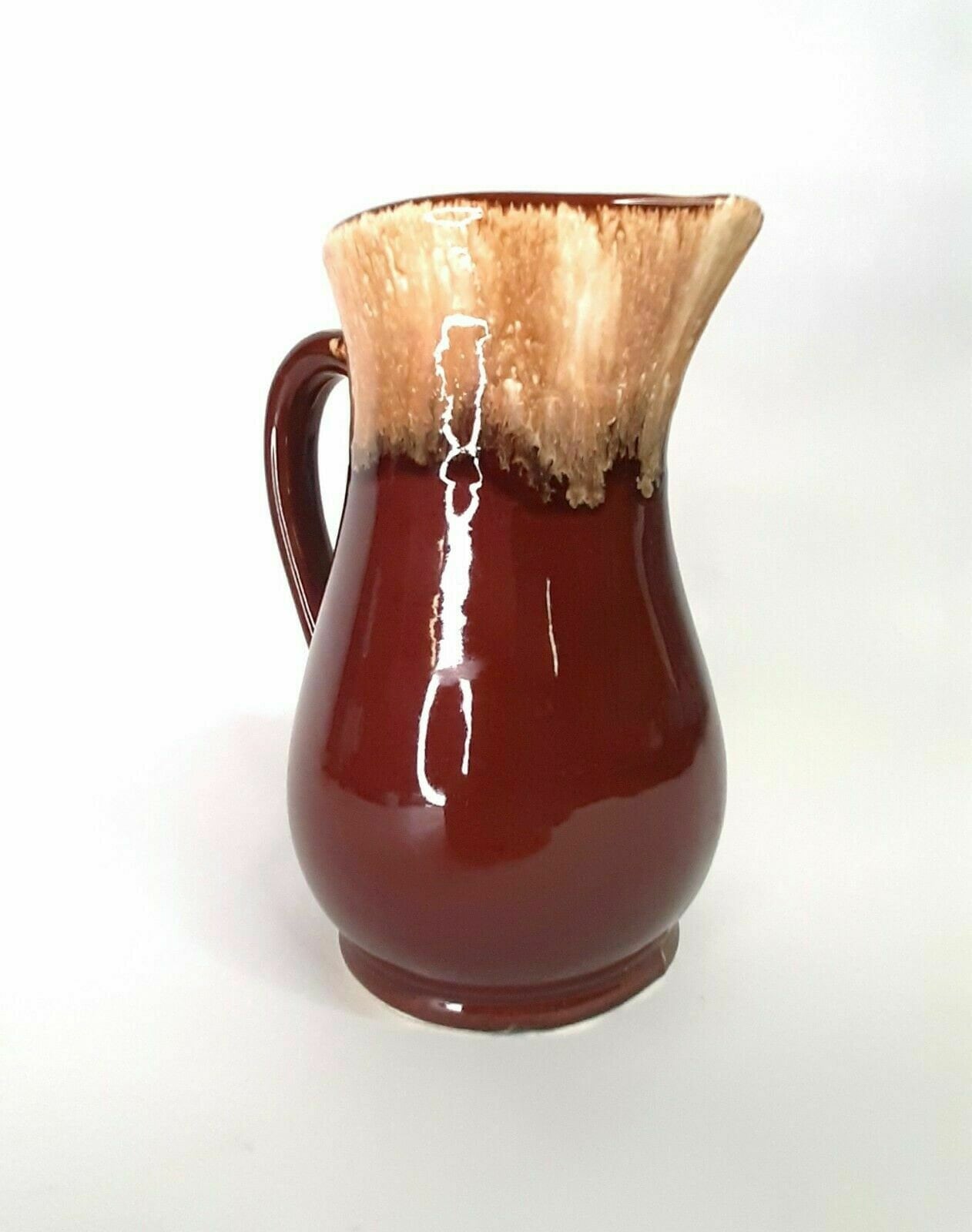Vintage Robinson-ransbottom Pottery Brown Drip Pitcher - Etsy Denmark
