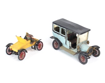 Miniature 1900 Packard & 1910 Cadillac Car by Revell / Gowland 1950s Scale Models