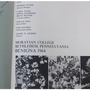 Vintage School Yearbook 1964 Moravian College Bethlehem Pennsylvania Benigna Excellent image 4