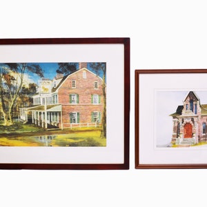 Joanna Krasnansky Prints Colonial Architecture Library Red Lion Inn Watercolor