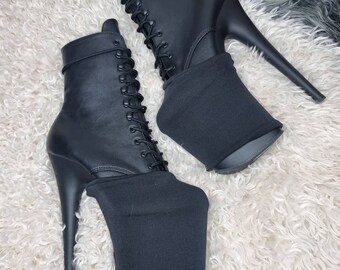 black high platform shoes