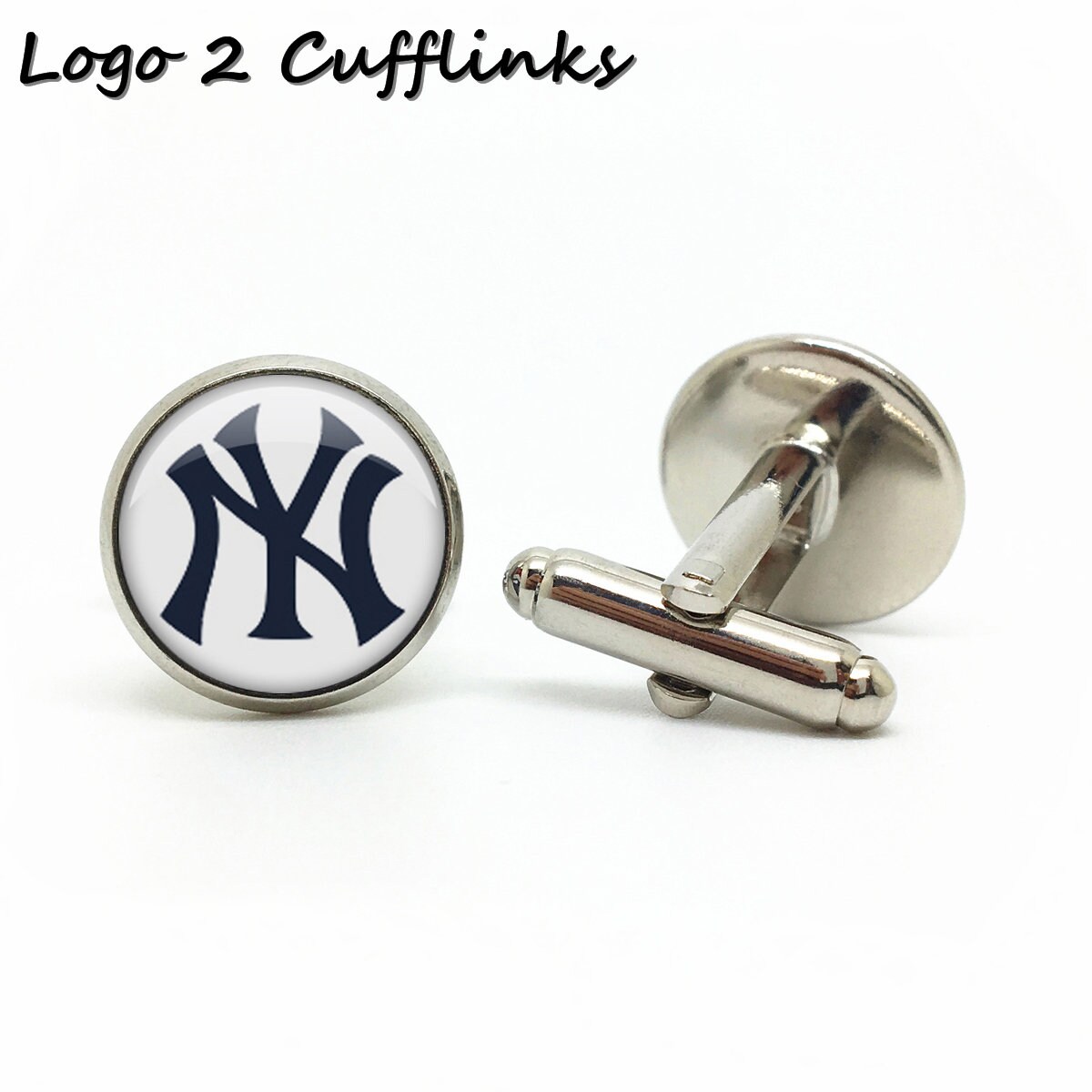 15mm New York Y.ankees CuffLinks Handmade Sport Cuff Links for Etsy