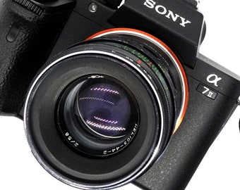 objectif vintage #HELIOS 44-2 58mm f/2 M42 conçu pour les appareils photo Sony Full frame