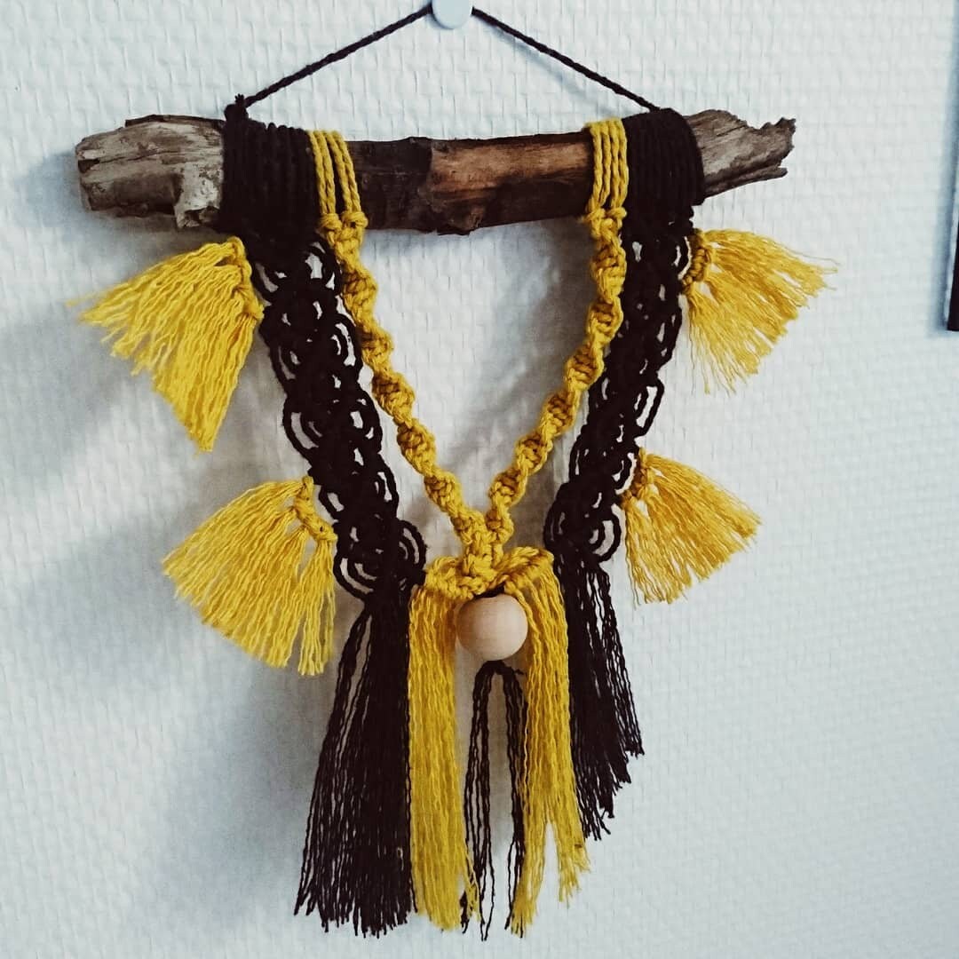 Ra?ga Suspension Murale en Macramé