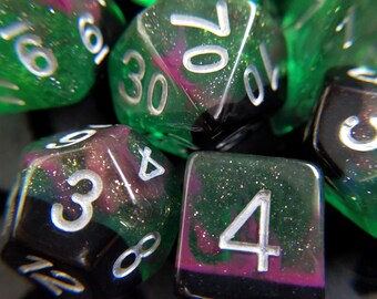 Table Top Role Playing Polyhedral dice Caramel Macchiato DnD Dice Set Dungeons and Dragons Coffee chocolate themed dice set D/&D dice