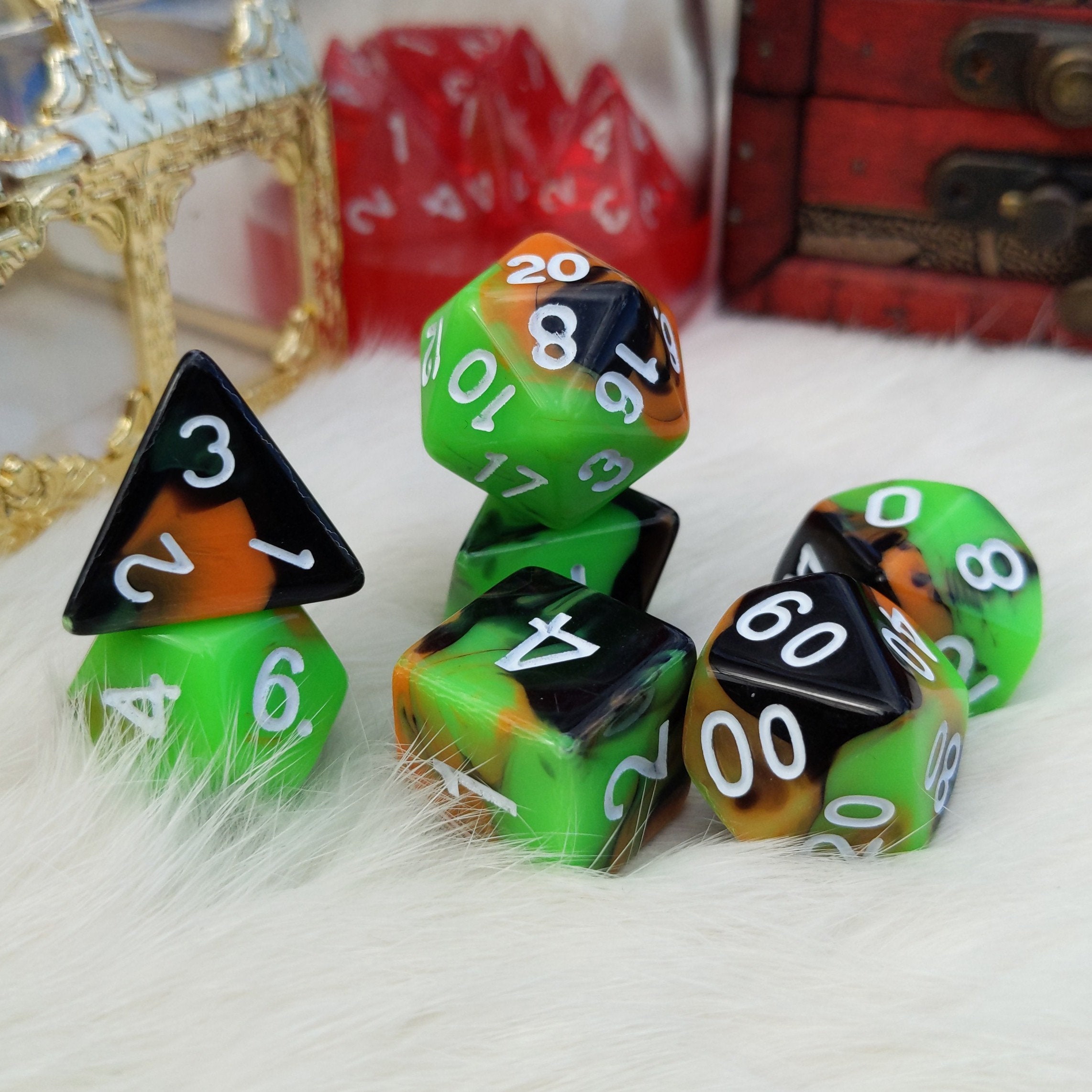 Monster Mash DnD Dice Set Polyhedral dice D&D dice Dungeons Etsy