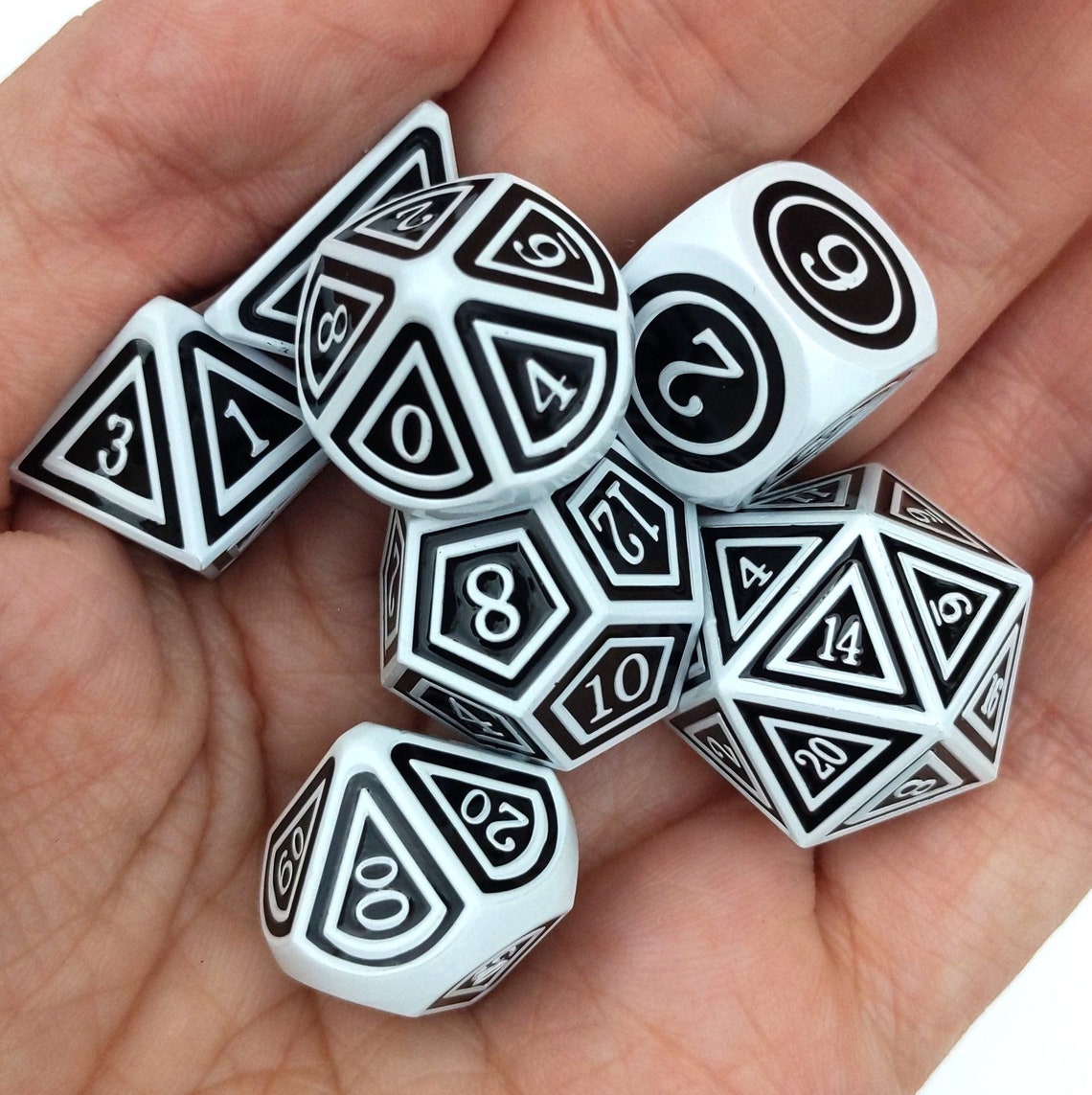 Silence the Dead DnD Dice Set Polyhedral dice D&D dice | Etsy