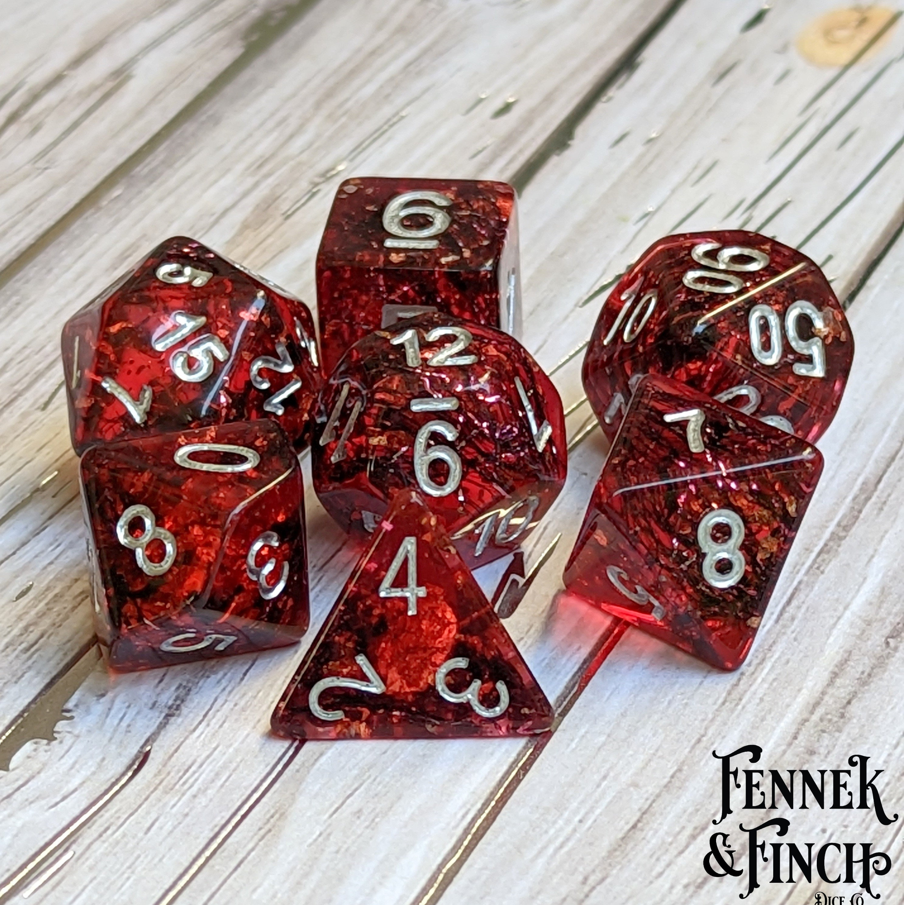 Set Di Dadi Metallici 7 In 1 Cusdie Per Giochi Di Ruolo D&D – Dadi Spinner D4-D20 Con Mostri Incisi, In Scatola Regalo - 3