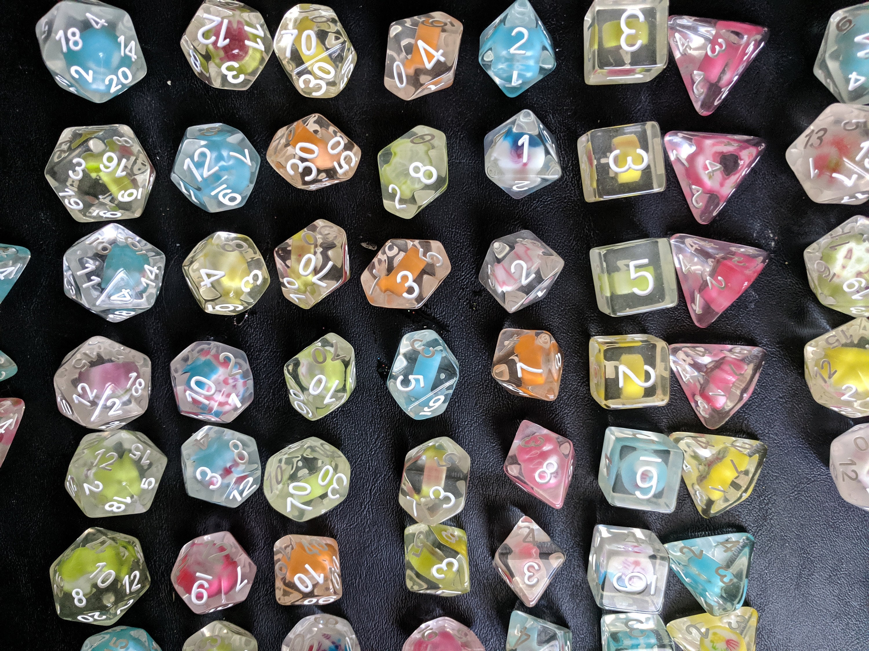 Candy DnD Dice Set Polyhedral dice D&D dice Dungeons and Etsy