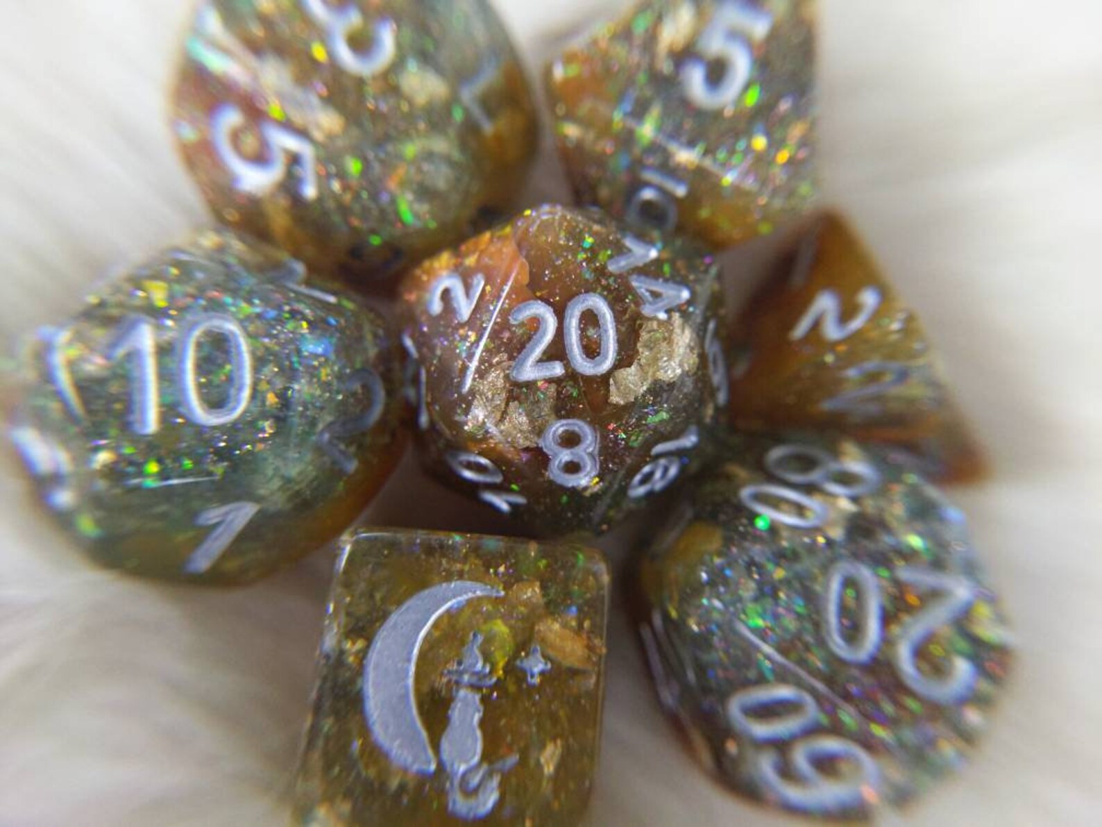 Sulfur Pool DnD Dice Set Polyhedral dice D&D dice Dungeons Etsy
