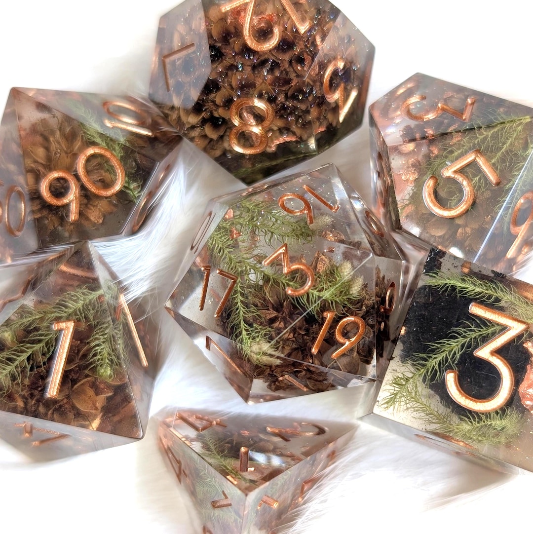 ダンジョンダイス　４つセット スパークリングカジュアリーナ - Seeds of Change DnD ダイスセット