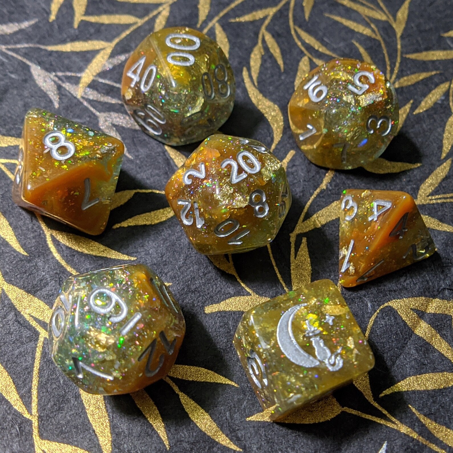 Sulfur Pool DnD Dice Set Polyhedral dice D&D dice Dungeons Etsy