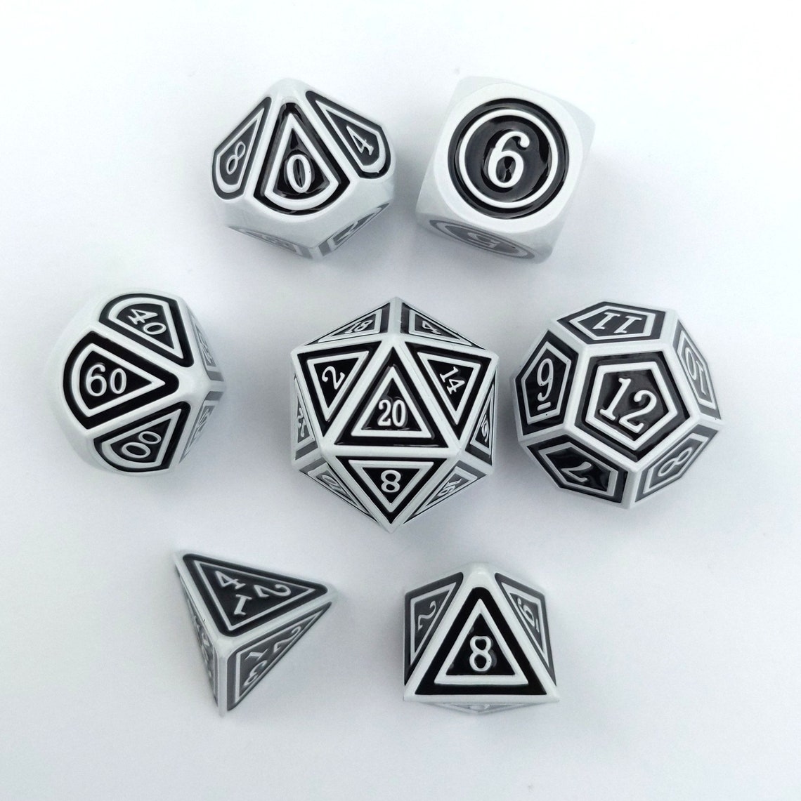 Silence the Dead DnD Dice Set Polyhedral dice D&D dice | Etsy