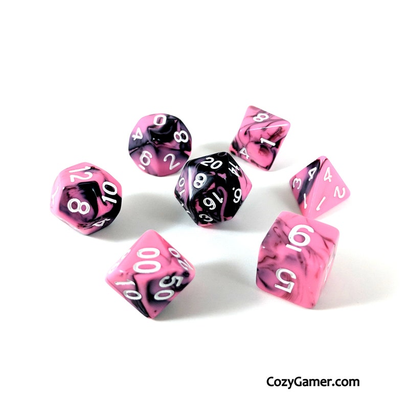 Bright Encounter Dnd Dice Set Polyhedral Dice D&D Dice Etsy