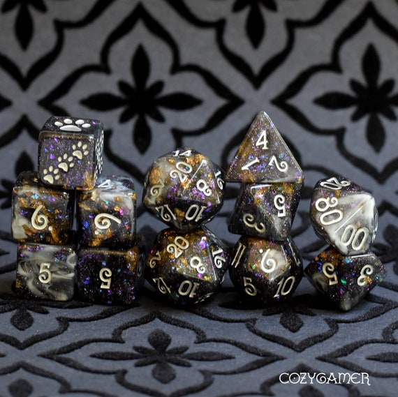 All that Glitters 8pc polyhedral dice set