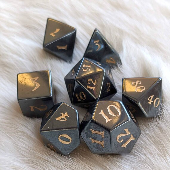 Hematite dice hotsell