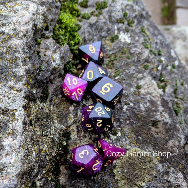 Warlock Dnd Dice Set Polyhedral Dice D&D Dice Dungeons and Etsy