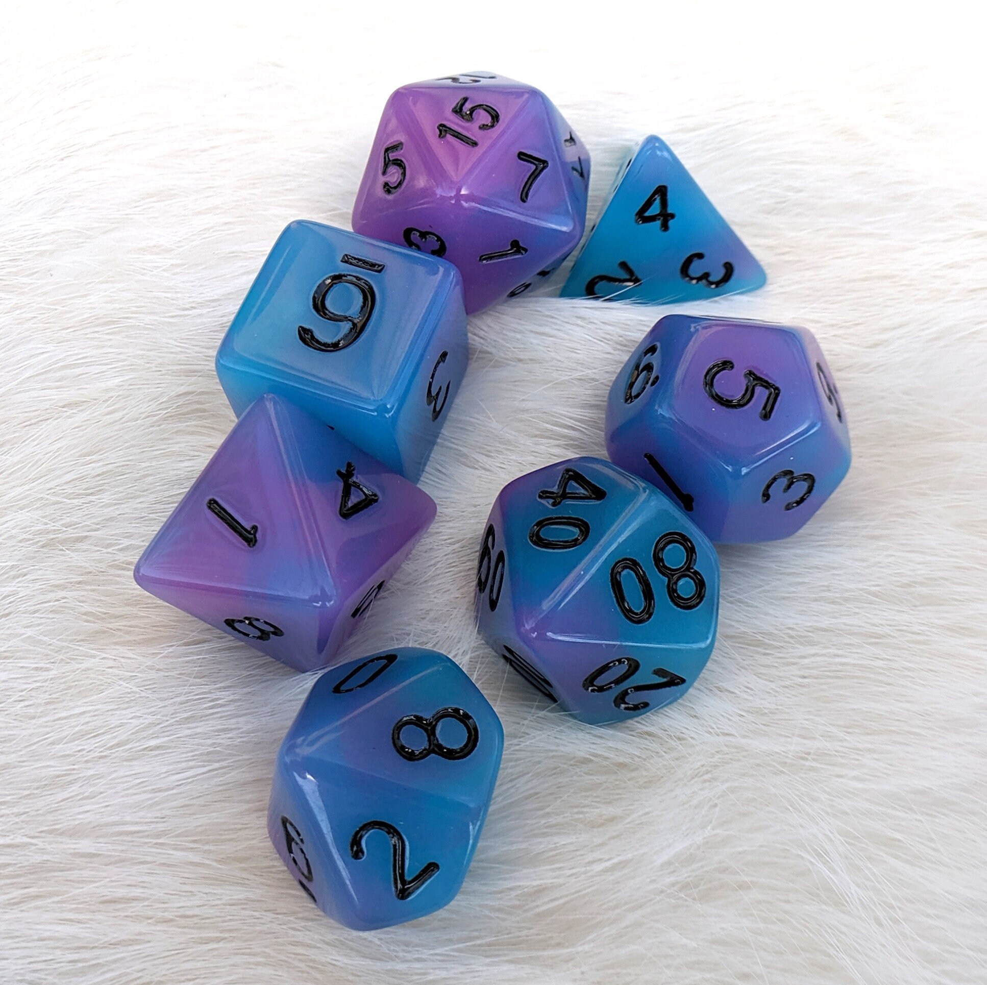 Glow in the Dark Dnd Dice Set Polyhedral Dice D&D Dice Etsy