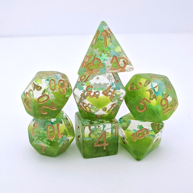 Elven Riddle Dnd Dice Set Polyhedral Dice D&D Dice Dungeons Etsy