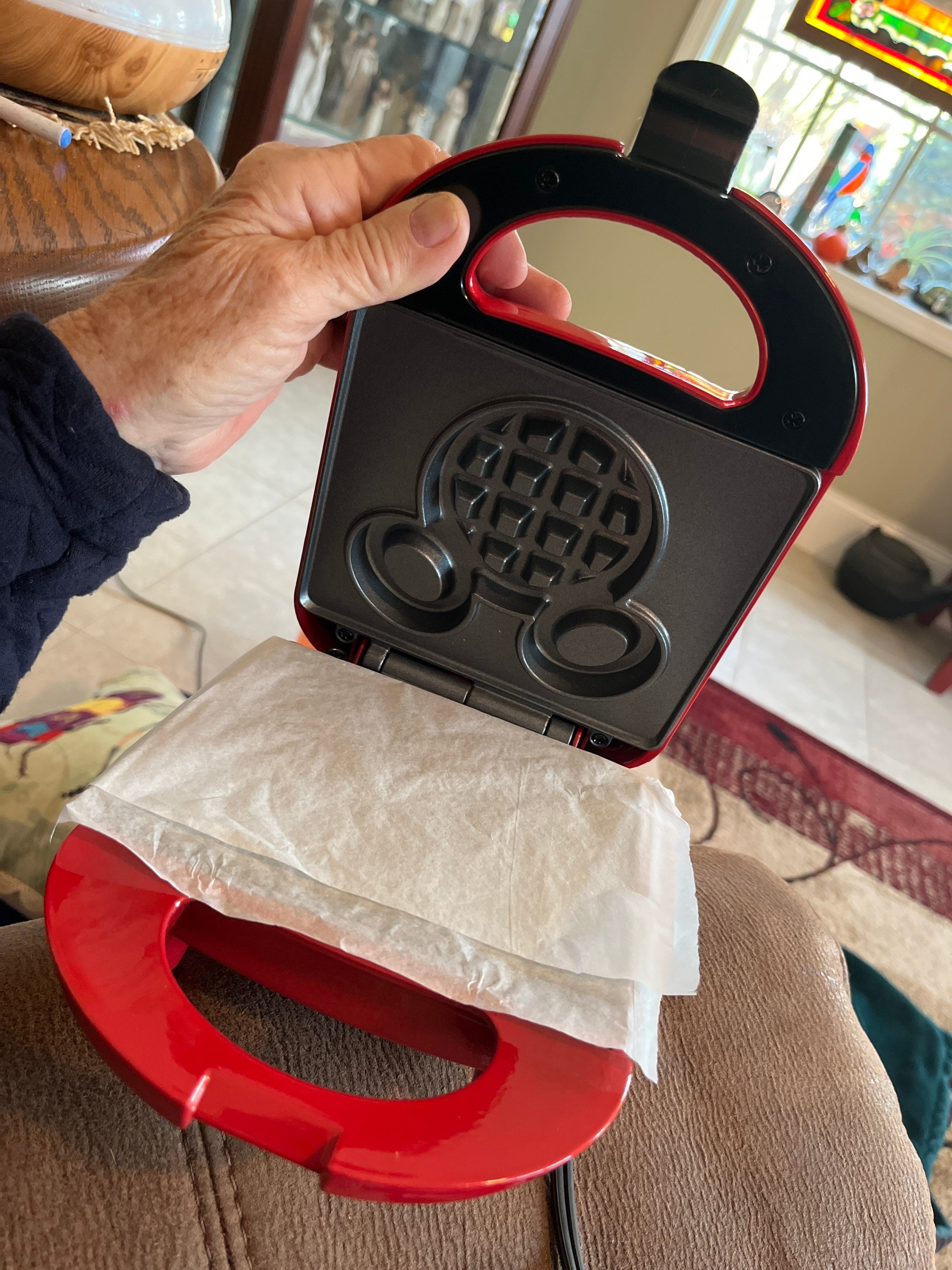 Mickey Mouse Waffle Iron,excellent Condition,new, Measures 11l,7.5