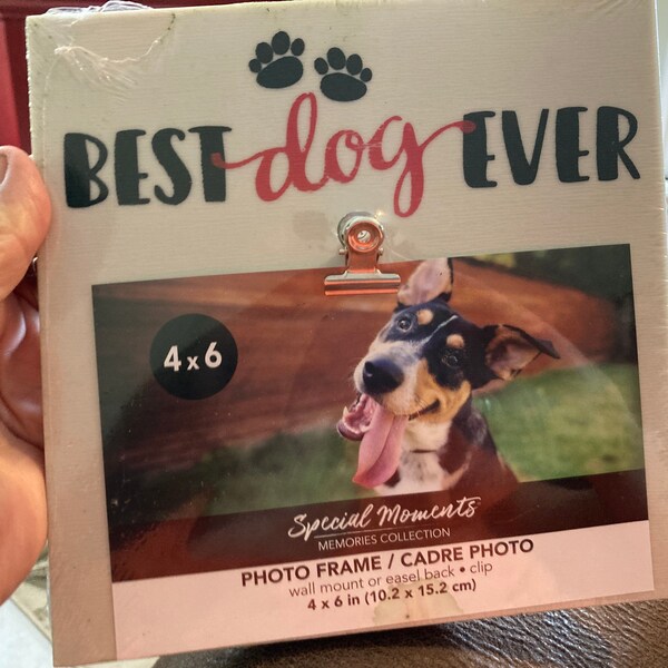 Best Dog Ever Frame Etsy