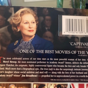 The Iron Lady,Meryl Streep,watched once,excellent condition,pasttimedesign image 4