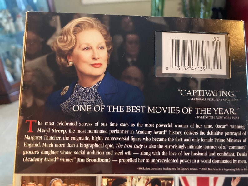 The Iron Lady,Meryl Streep,watched once,excellent condition,pasttimedesign image 4