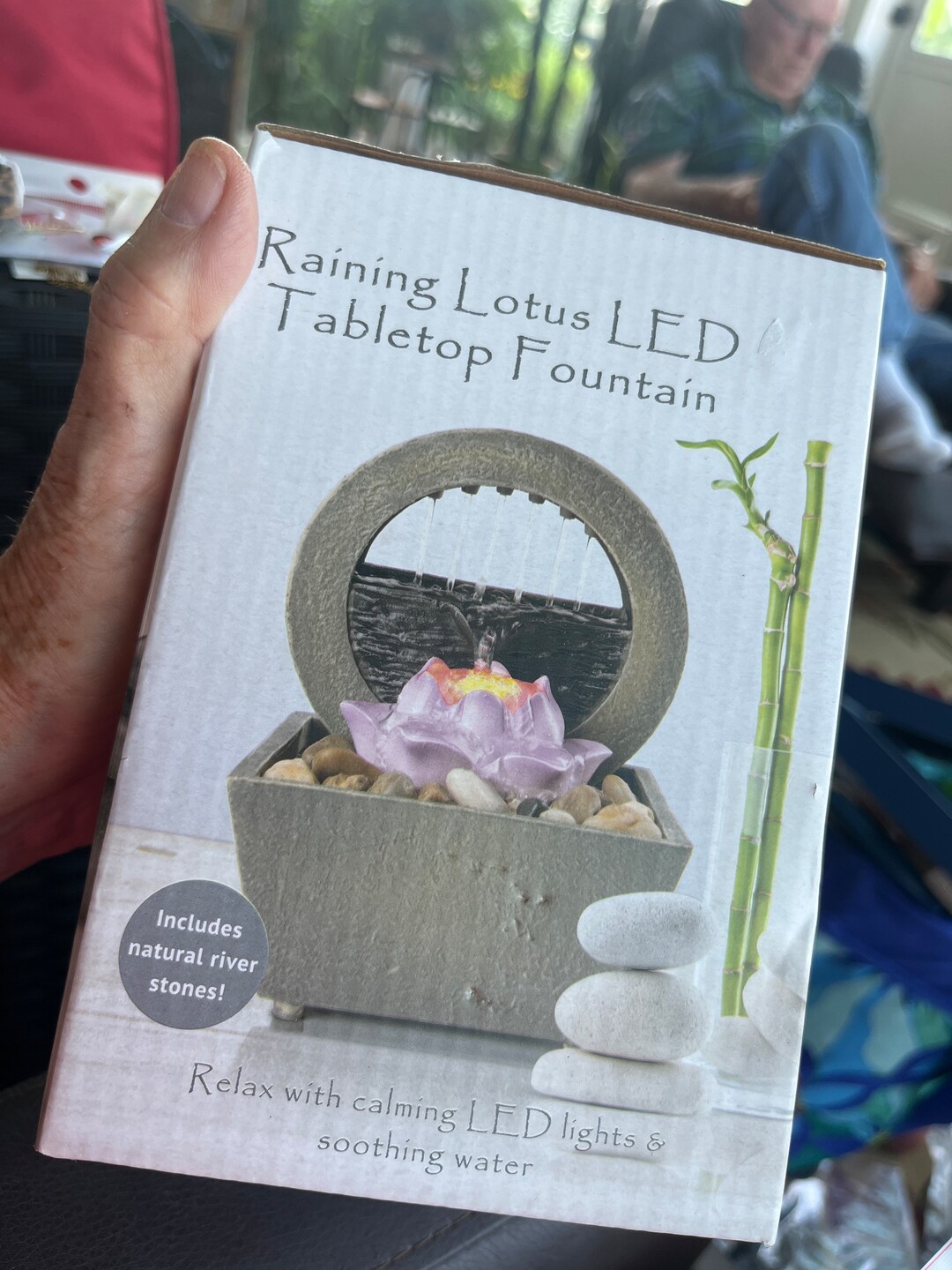 Raining Lotus LED Tabletop Fountain Etsy