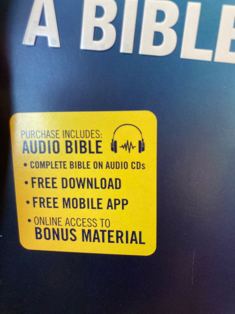 NIV Live a Bible Bible on Audio Etsy