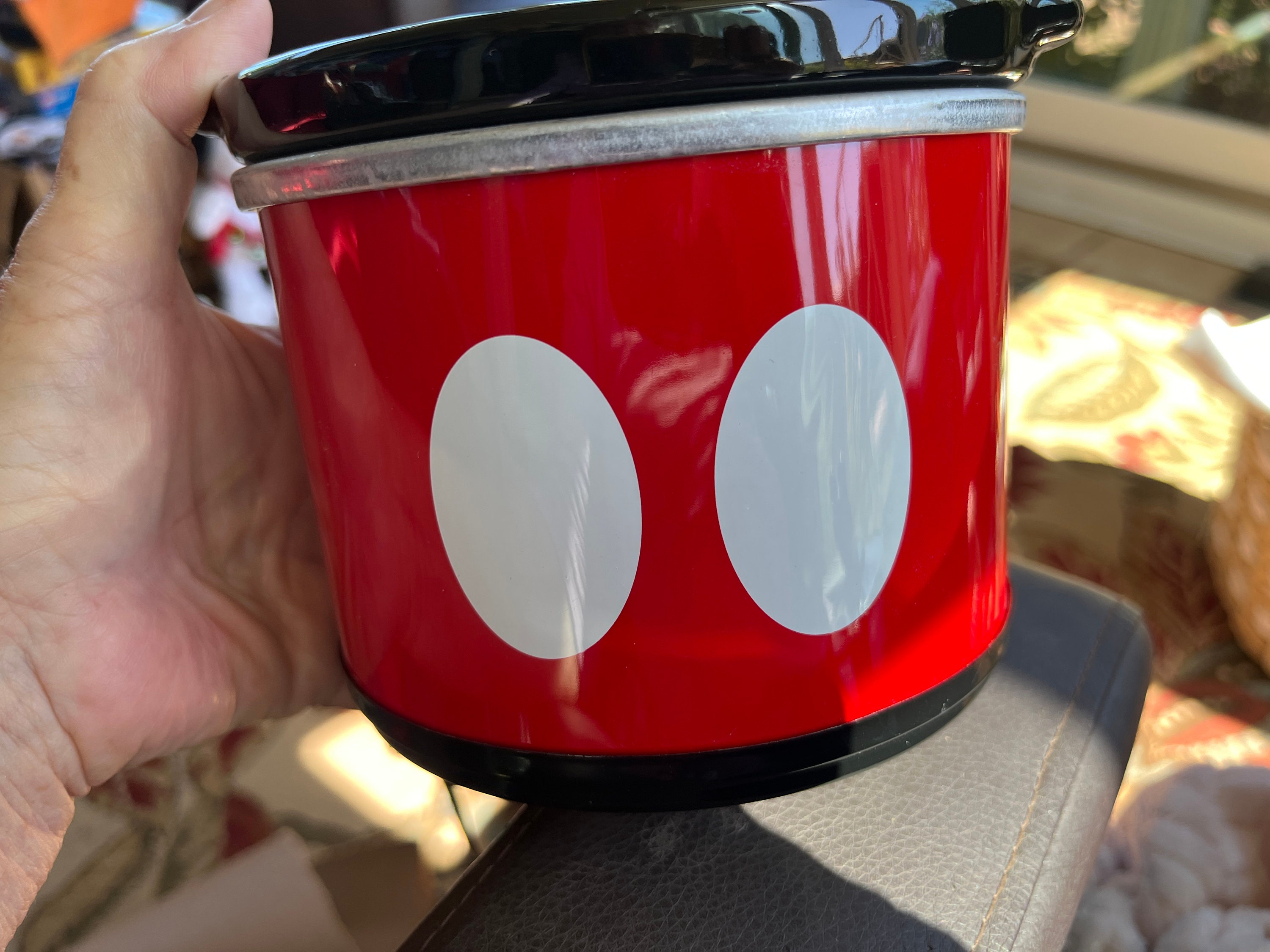 Disney Mickey Mouse .65 QT Mini Crock Slow Cooker Stoneware NIB 