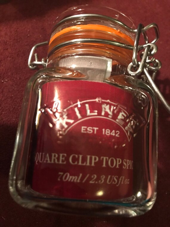 Set of 4 Kilner 70ml Clip Top Preserve Jars Small Kitchen Storage Herb Spice  Pot