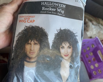 Halloween rocker wig