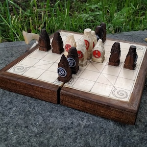 Old Irish Board Game - Brandubh, Handmade Board Game, Scandinavian Game