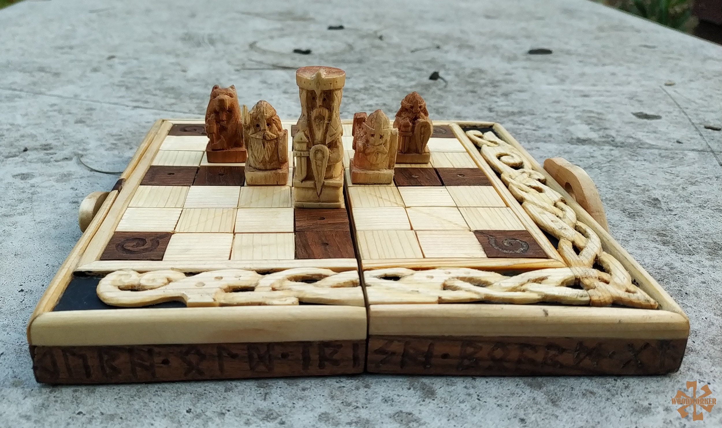 Viking Board Game Brandubh Handmade Wooden Board Game Etsy UK