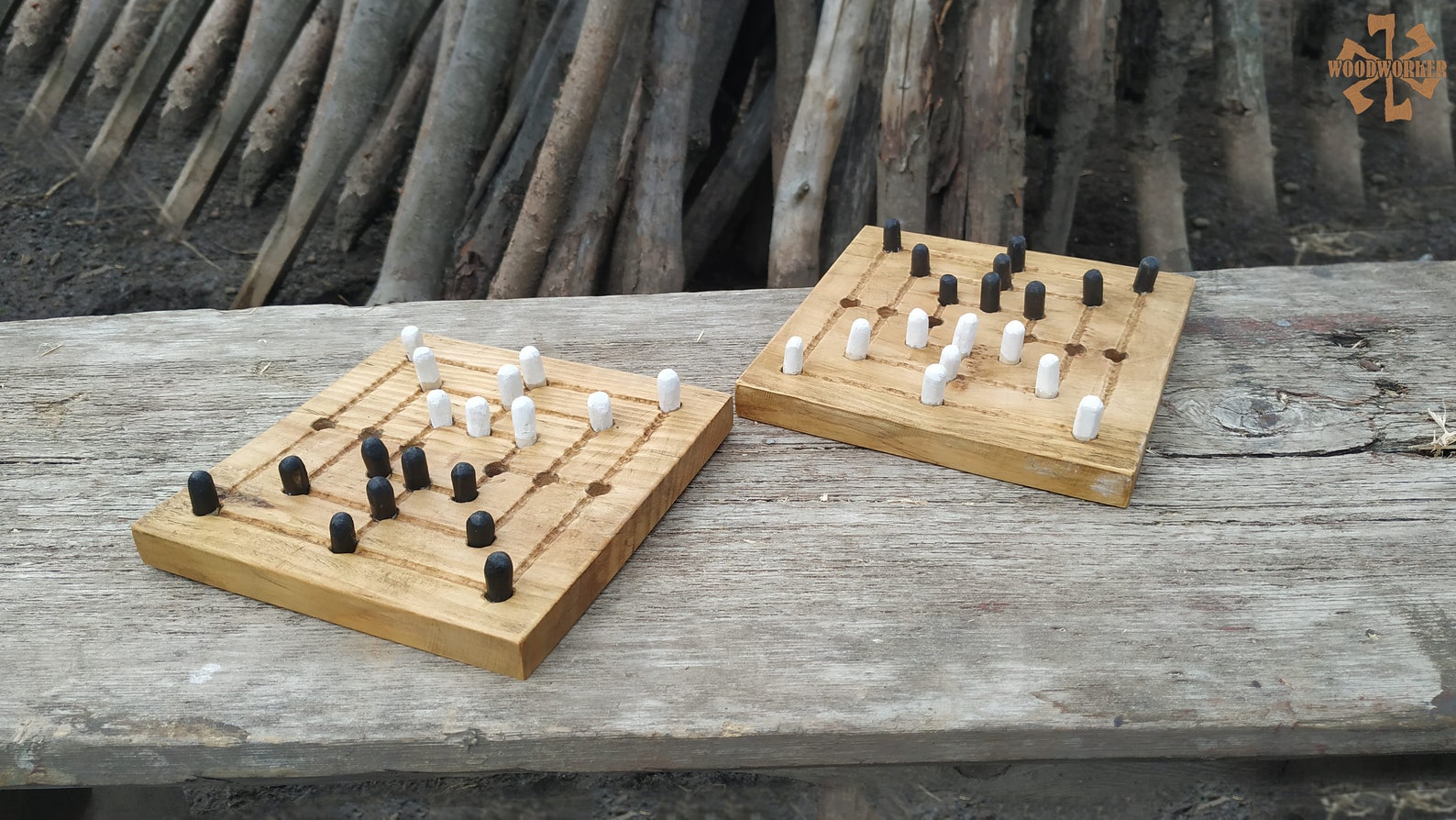 Nine men's Morris Ancient Roman Board Game Mill Board Etsy