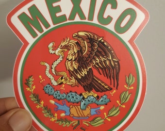 Die Cut Mexico Glossy Weatherproof Stickers