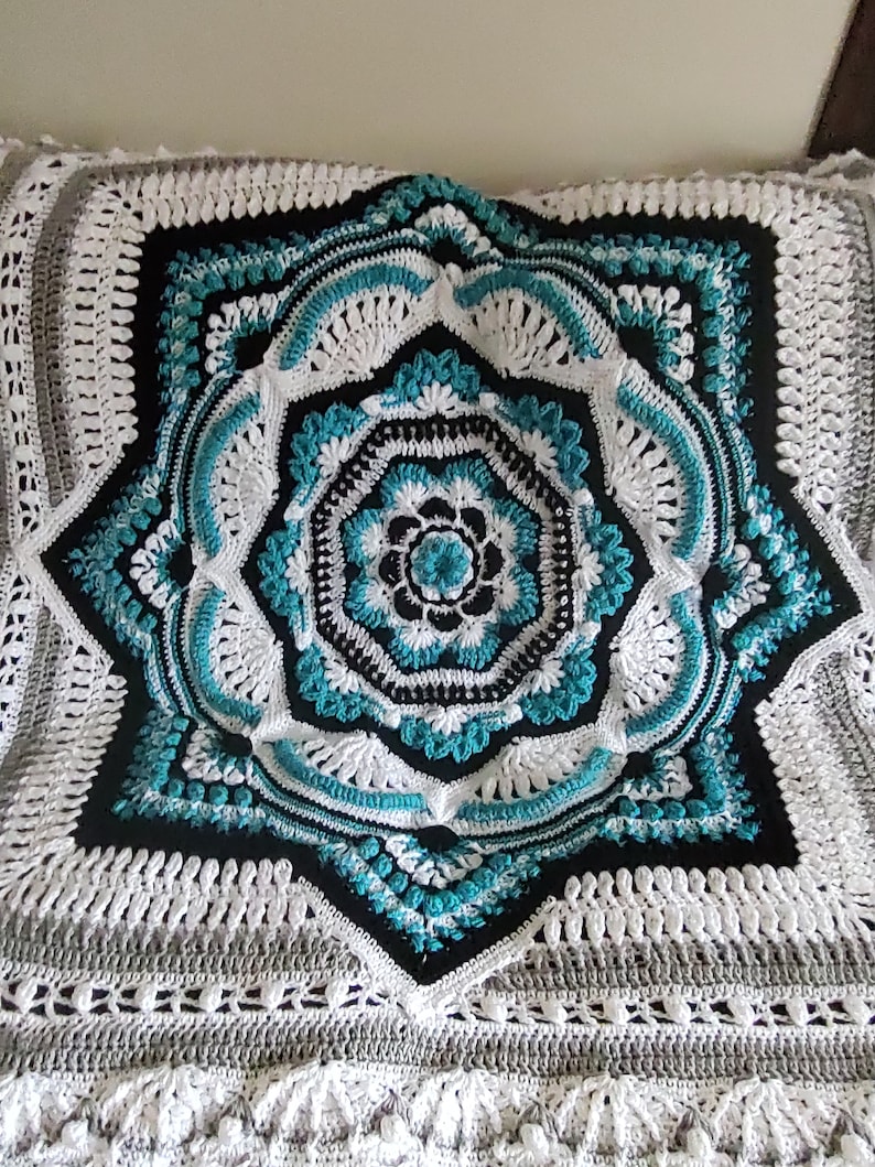 Joyful Handmade Crochet Blanket Etsy