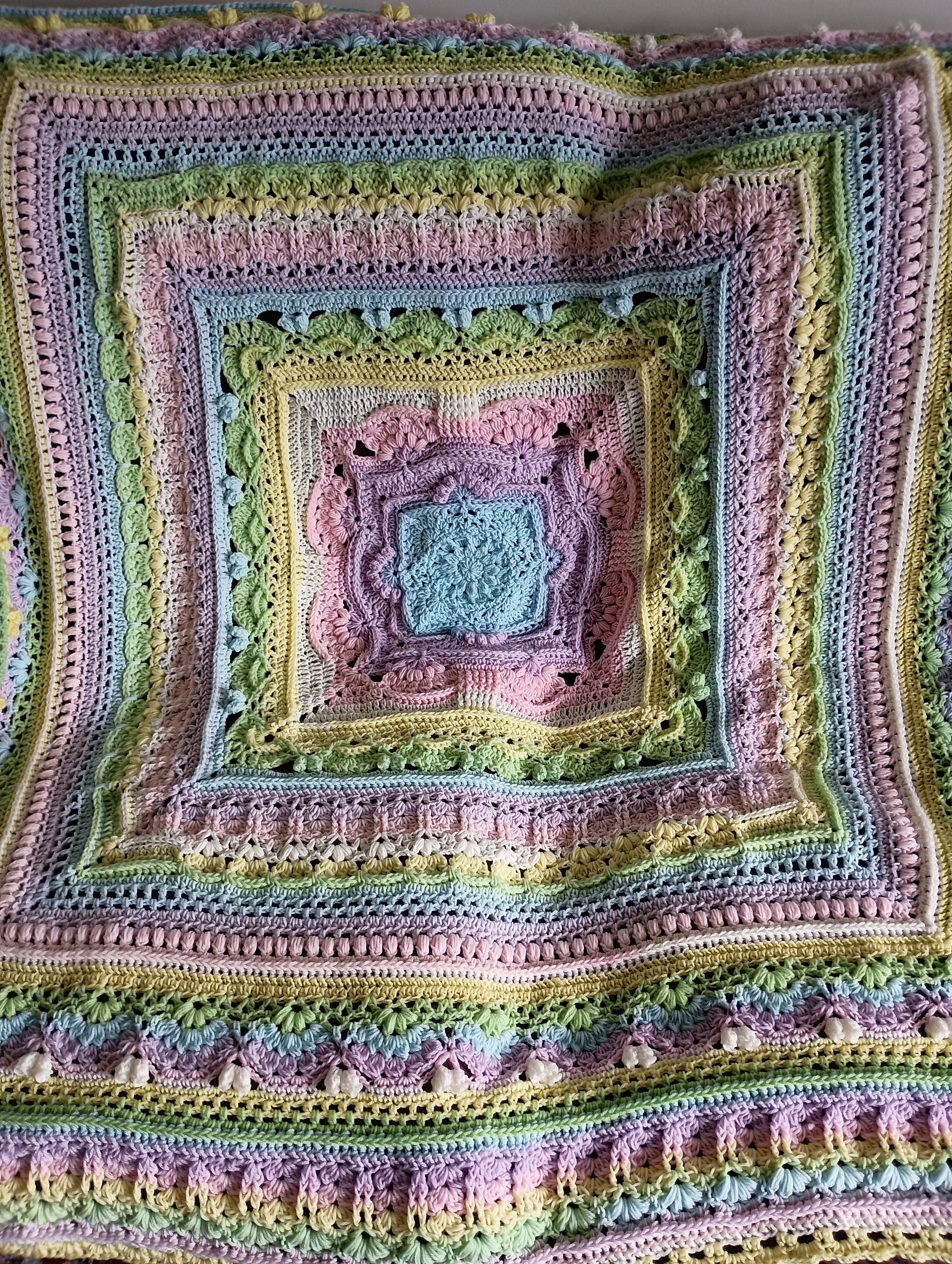 Phoenix Crochet Patterns for a Mythical Bird in Yarn 24 Handmade Pastel Crochet Blanket: Phoenix