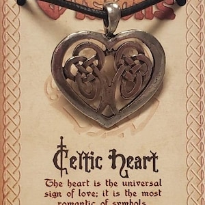 Celtic Heart Amulet Necklace