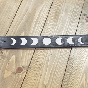 Wooden Black Moon Phase Stick Burner