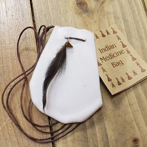 Felt Medicine Bag White