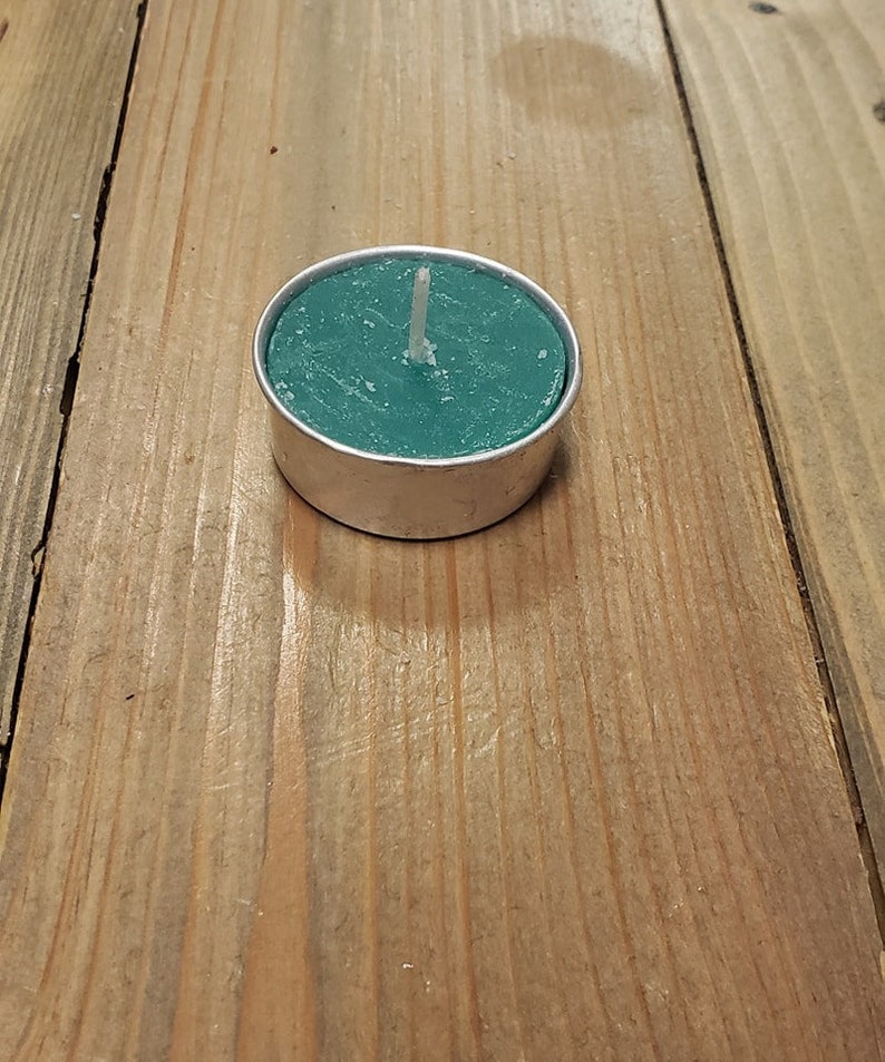 Green Tea Light Candle Etsy