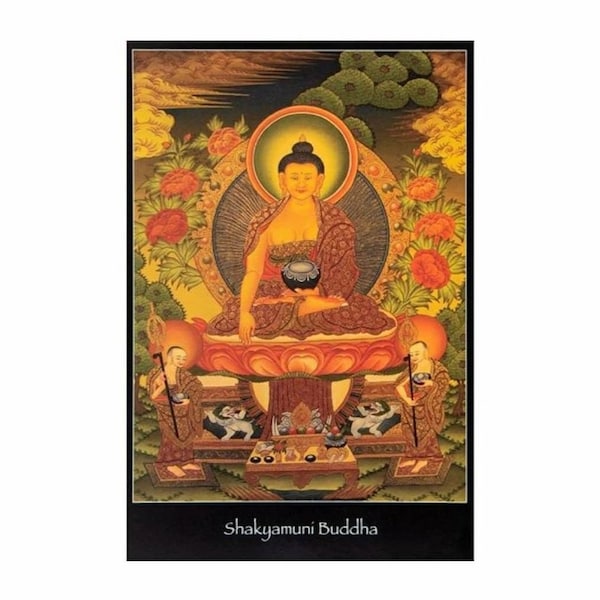 Shakyamuni Buddha Nepalese Altar Information Card