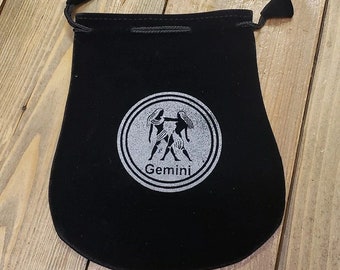 Gemini Velvet Pouch