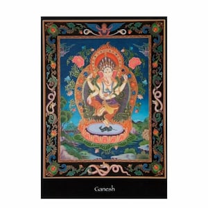 Dancing Ganesh Nepalese Altar Information Card